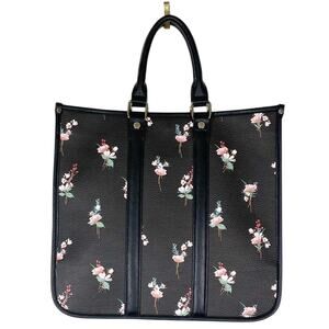 Steve Madden Flower Black Strap Large Purse Brand New